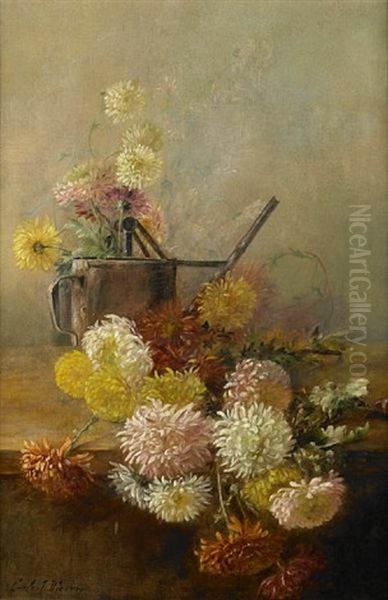 Chrysanthemums by Carle John Blenner