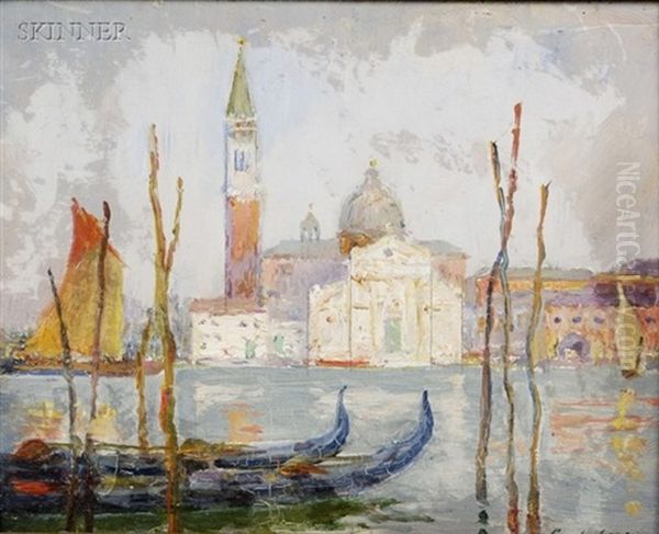 Venice Oil Painting by Carle John Blenner