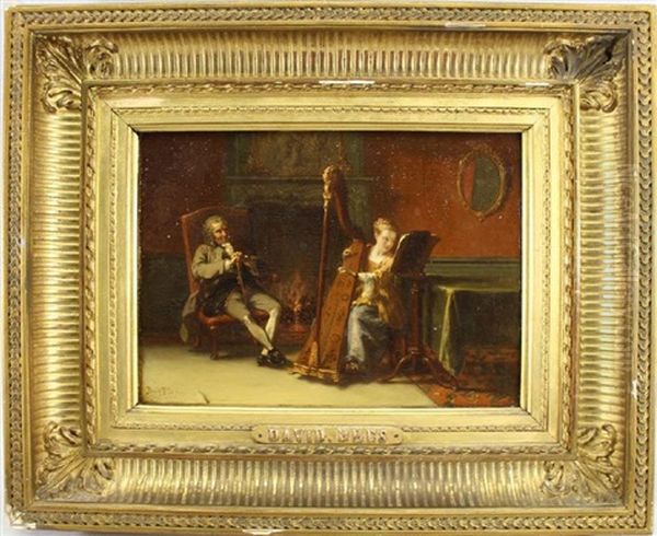 The Recital Oil Painting by David Joseph Bles