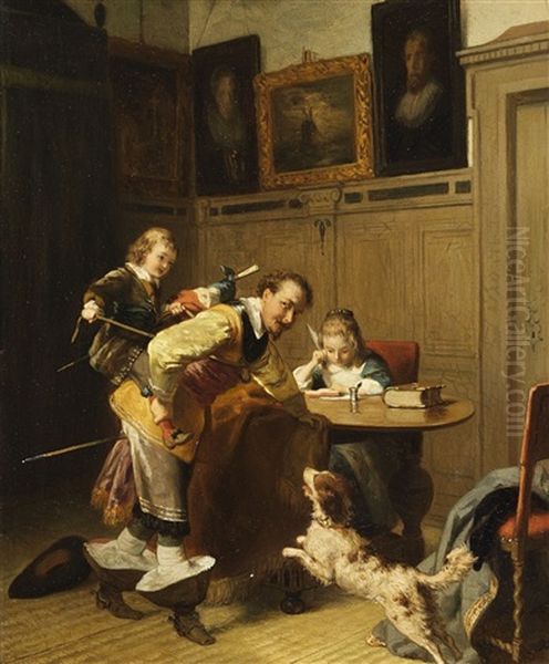 The Tutor Oil Painting by David Joseph Bles