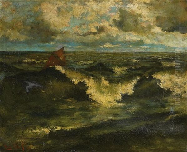 Bewegtes Meer Oil Painting by Maurice Blieck