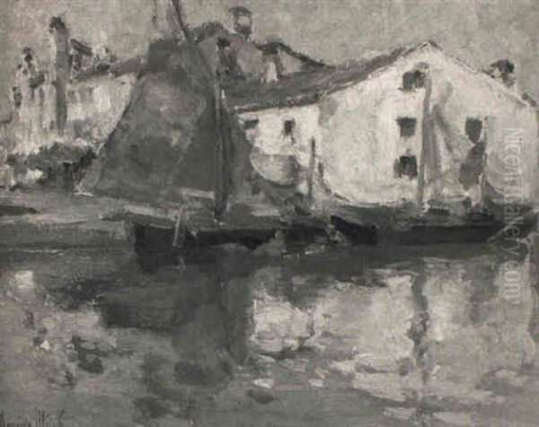 Fischerboote In Sudlichem Hafen by Maurice Blieck