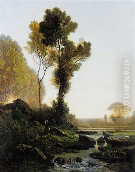 Paysage Oil Painting by Francis Blin