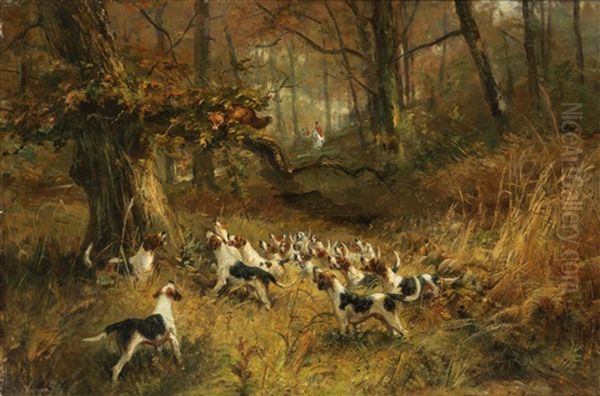 The Fox Hunt Oil Painting by Thomas Blinks