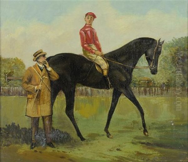 Riding Lesson Oil Painting by Thomas Blinks