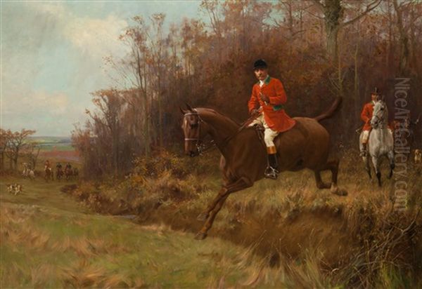 The Fox Hunt Oil Painting by Thomas Blinks