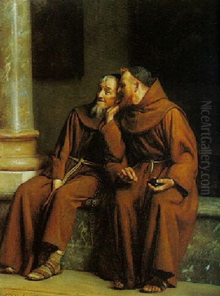 The Deaf Capucin Oil Painting by Carl Heinrich Bloch