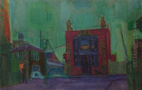 Camden Hill Road Oil Painting by Martin Bloch