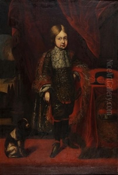 Kaiser Joseph I. (1678-1711) Oil Painting by Benjamin Von Block