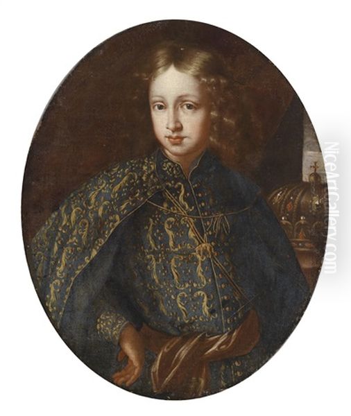 Bildnis Des Spateren Kaisers Joseph I. (1678-1711) Als Konig Von Ungarn Oil Painting by Benjamin Von Block