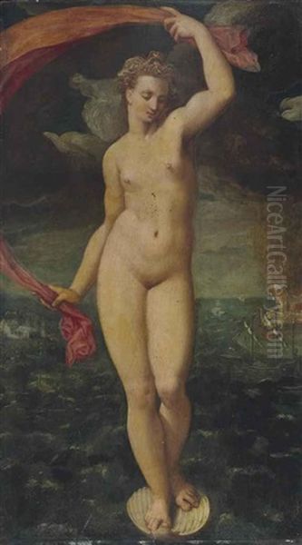 Allegorie De La Fortune De La Mer Oil Painting by Anthonie van (Montfort) Blocklandt