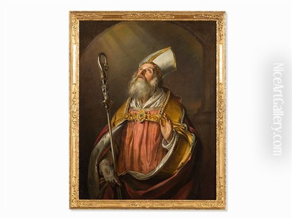 St. Frederik I. Oil Painting by Abraham Bloemaert