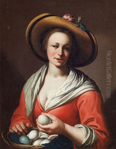 Die Eierverkauferin Oil Painting by Abraham Bloemaert