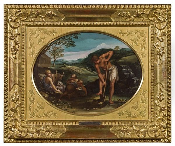 Adam Und Eva Oil Painting by Abraham Bloemaert