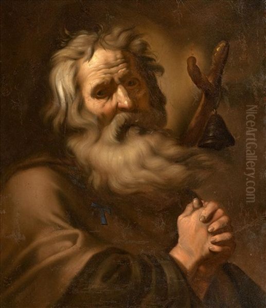 Antonius Als Emerit Oil Painting by Abraham Bloemaert