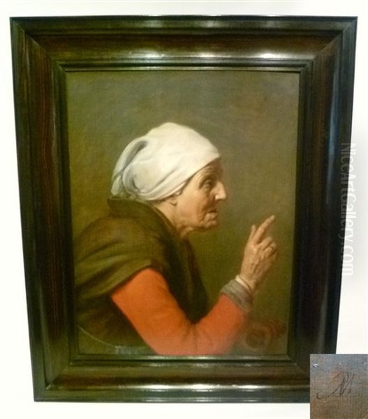 Portrait D'une Vieille Dame Oil Painting by Abraham Bloemaert