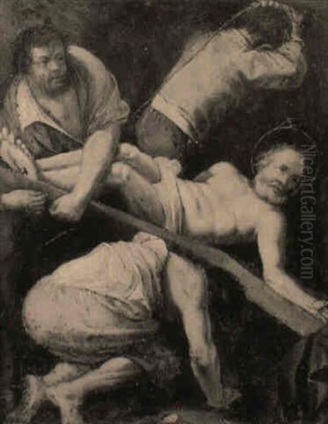 The Martyrdom Of St. Peter Oil Painting by Abraham Bloemaert