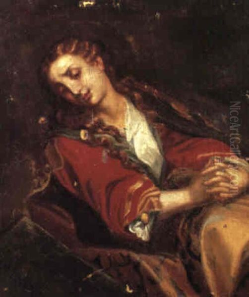 The Penitent Magdalen Oil Painting by Abraham Bloemaert