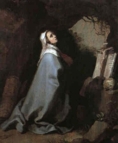 The Penitent Magdalen Oil Painting by Abraham Bloemaert