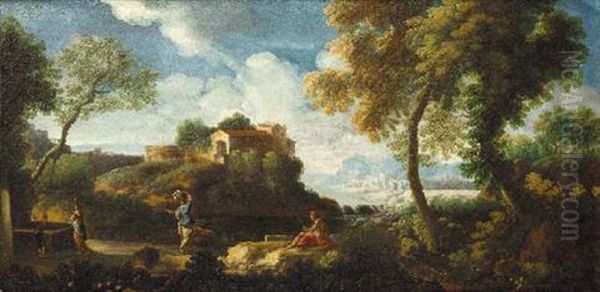 Paesaggio Oil Painting by Jan Frans van Bloemen