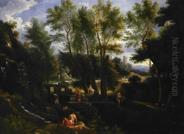 Paesaggio Oil Painting by Jan Frans van Bloemen