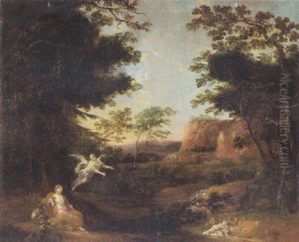 Hagar And Ishmael In The Desert Oil Painting by Jan Frans van Bloemen