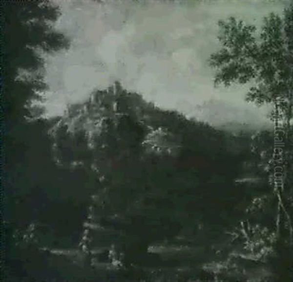 Sudliche Landschaften Oil Painting by Jan Frans van Bloemen