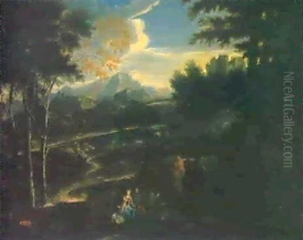 Paesaggio Oil Painting by Jan Frans van Bloemen