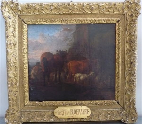 Scene Pastorale Oil Painting by Pieter van Bloemen