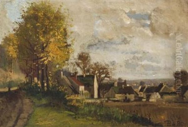 Country Landscape Oil Painting by Francois de Blois