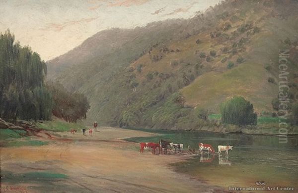 Waimana Gorge Oil Painting by Charles Blomfield