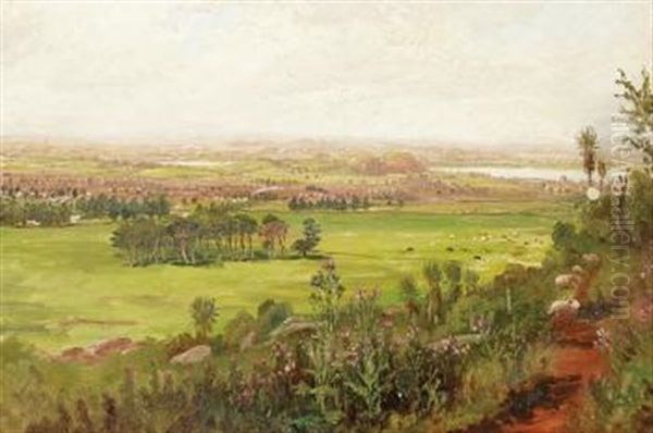 View Across The Plains Oil Painting by Charles Blomfield