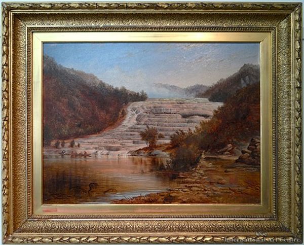 Pink And White Terraces (pair) Oil Painting by Charles Blomfield