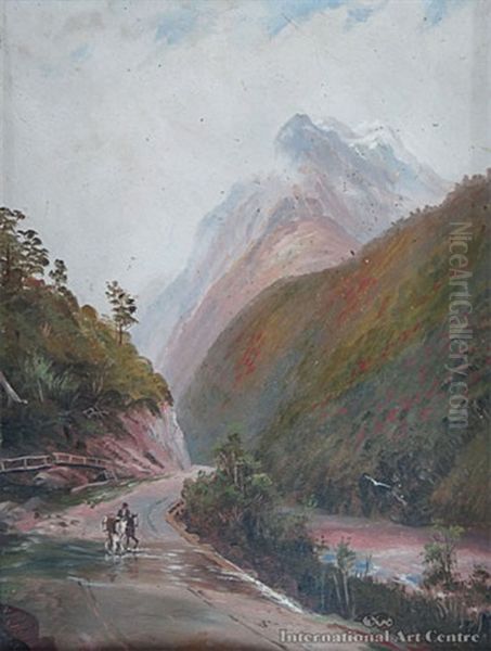 Otira Valley Oil Painting by Charles Blomfield