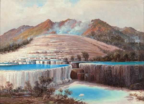 The Pink Terraces Oil Painting by Charles Blomfield