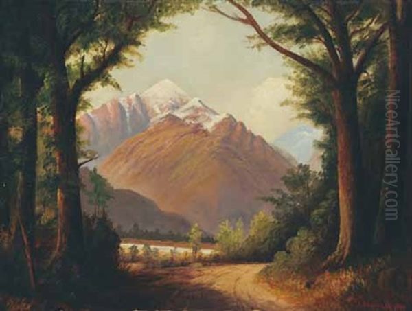 Untitled (mountain Landscape) Oil Painting by Charles Blomfield