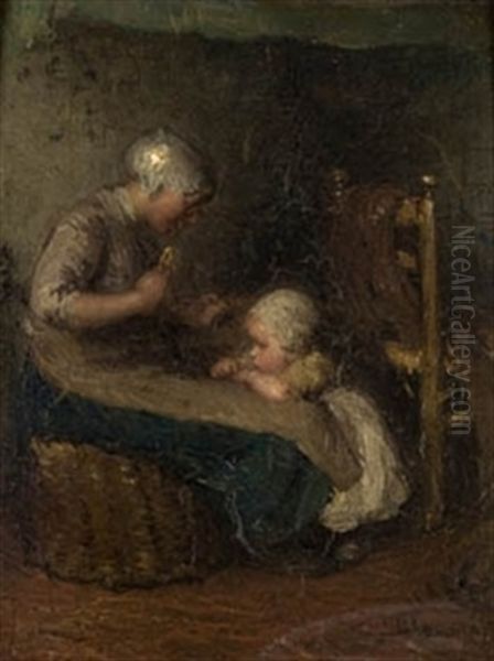 La Pequena Ayudante Oil Painting by Bernardus Johannes Blommers