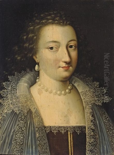 Portrait Presume De Marie De Rohan-montbazon, Duchesse De Luynes Puis De Chevreuse Oil Painting by Jean Le Blond