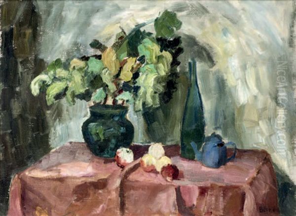 Nature Morte Oil Painting by Andre Blondel (Aleksander Blonder)