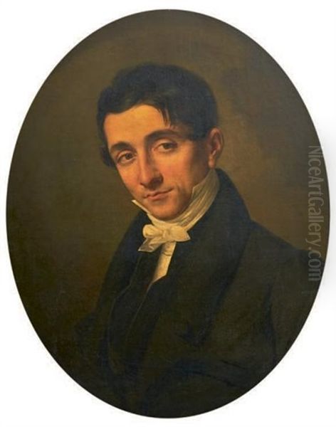 Portrait D'homme Oil Painting by Merry-Joseph Blondel