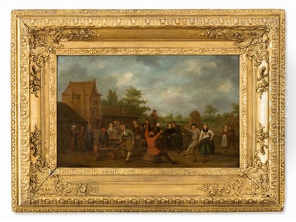 Village Festival Oil Painting by Pieter de Bloot