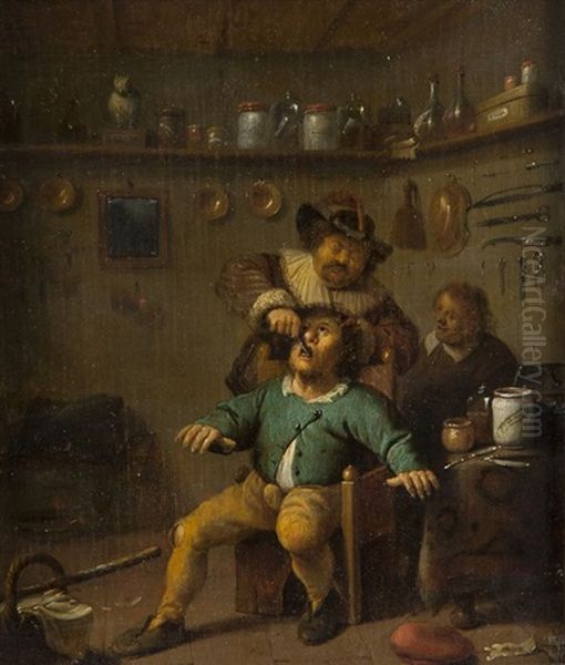 L'arracheur De Dents Oil Painting by Pieter de Bloot