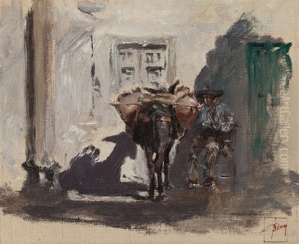 Spanish Muleteer Oil Painting by Robert Frederick Blum