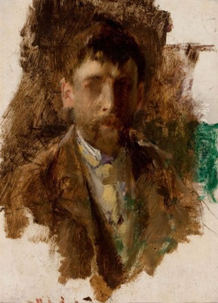 Self-portrait Oil Painting by Robert Frederick Blum