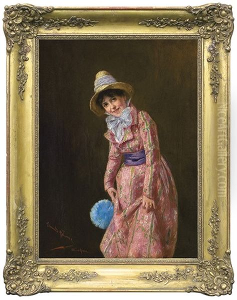 In A New Dress Oil Painting by Edmund Blume