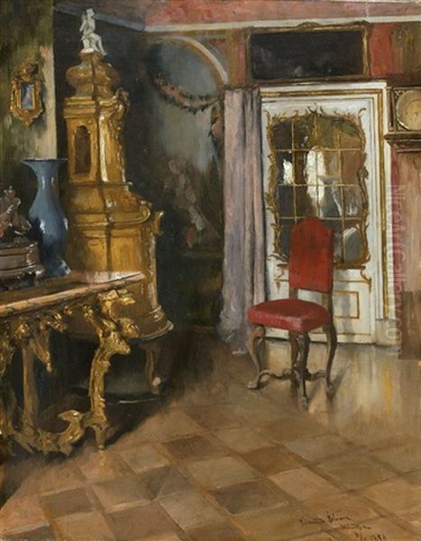 Rokoko-interieur Oil Painting by Edmund Blume