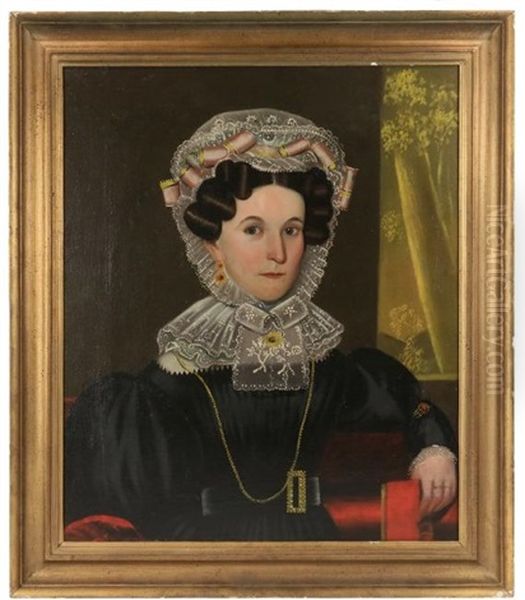 Portrait Of Electa Stoddard Hale Oil Painting by John Sherburne Blunt