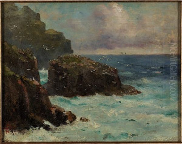 Gabbiani Sul Mare Oil Painting by Giacinto Bo