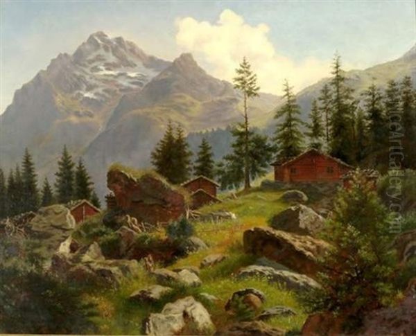 Bo_yacinto Val D'aoste Oil Painting by Giacinto Bo