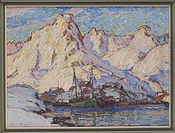 Lofoten Oil Painting by Anna Boberg